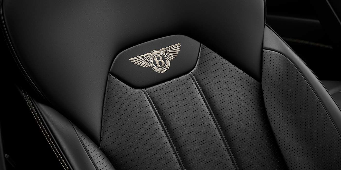 Bentley Bucuresti Bentley Bentayga EWB SUV Beluga black leather seat detail