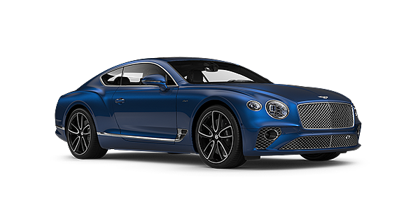 Bentley Bucuresti Bentley GT Azure coupe in Sequin Blue paint front 34